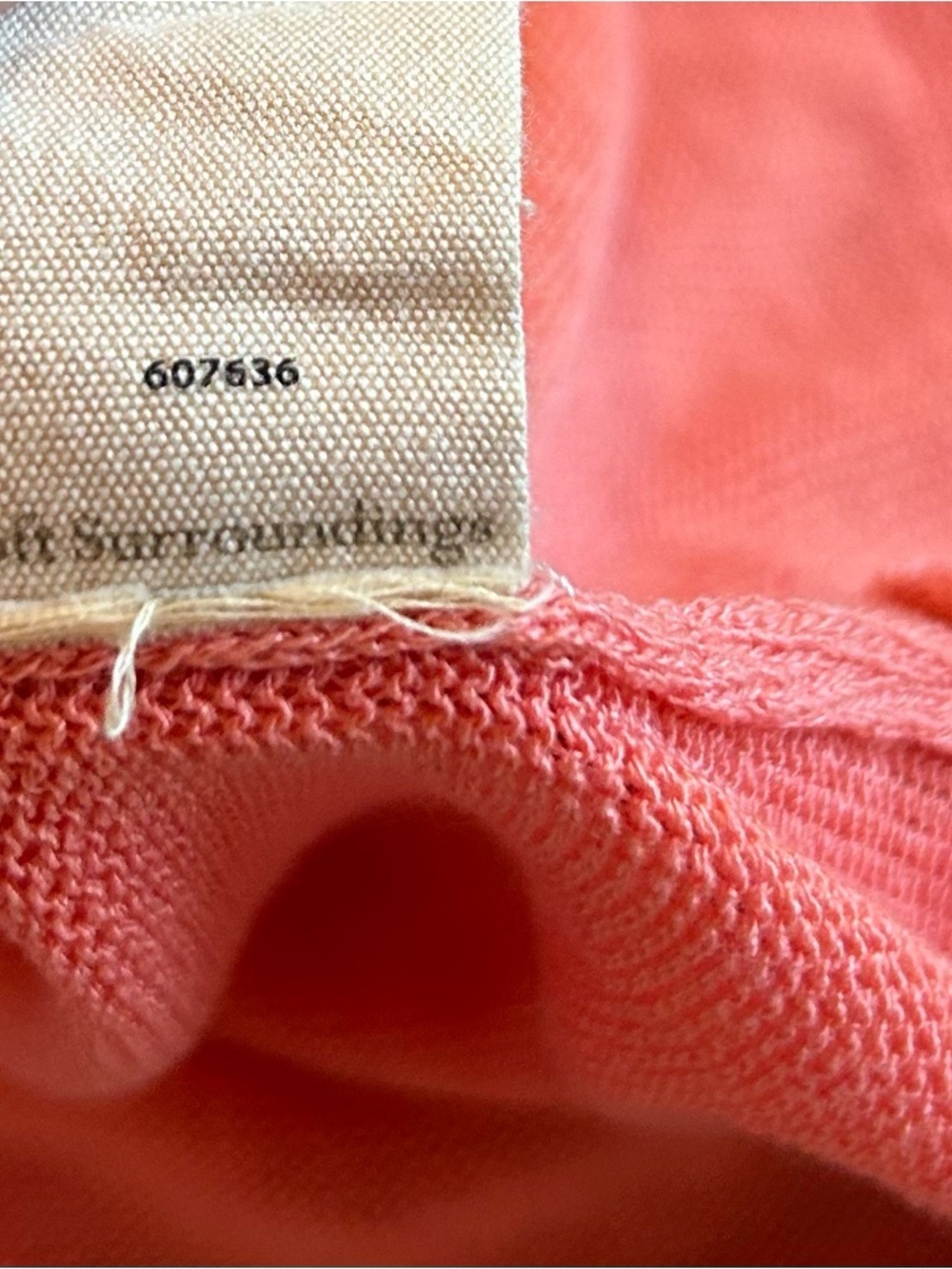 Soft Surroundings Palm Beach Sweater Tunic Size XL Coral Red Linen Blend - Picture 7 of 15